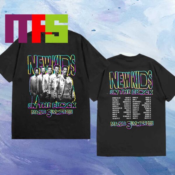 New Kids On The Block 2024 Magic Summer Tour Two Sided T-Shirt