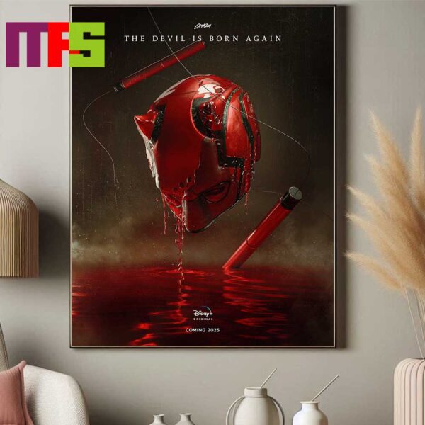 New Poster Daredevil Coming Soon 2025 The Devil Is Born Again Marvel Studios Disney Plus Home Decor Poster Canvas