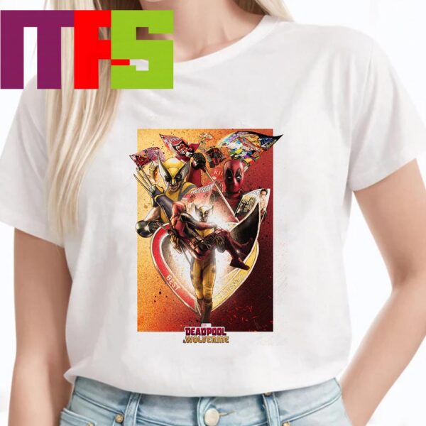 New Poster Deadpool And Wolverine 2024 Marvel Studios Release On July 26th In Theaters Classic T-Shirt