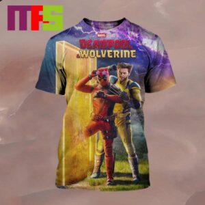 New Poster Deadpool And Wolverine 2024 Release On July 26th Marvel Studios All Over Print Shirt