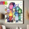 New Poster Inside Out 2 Pixar 2024 With New Character Anxiety Envy Embarrassment And Ennui Home Decor Poster Canvas