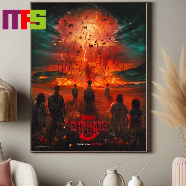 New Poster Stranger Things 5 Final Season 2025 Coming Soon On Netflix Home Decor Poster Canvas