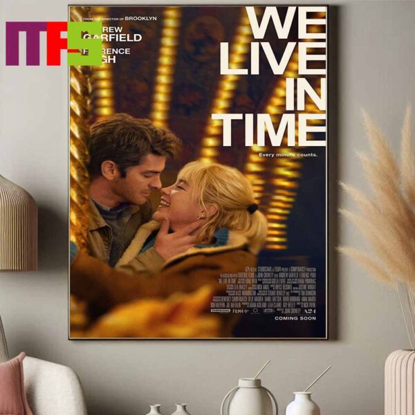 New Poster We Live In Time 2024 Starring Florence Pugh And Andrew Garfield Home Decor Poster Canvas