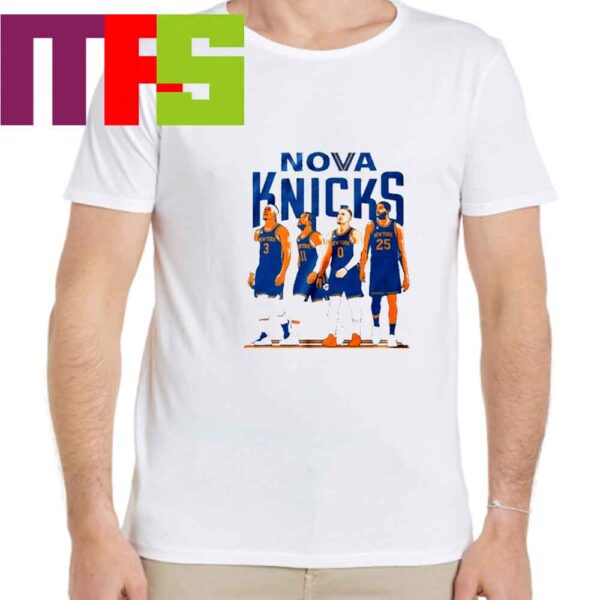 New York Knicks Nova Knicks Jalen Brunson Josh Hart Mikal Bridges Donte Divincenzo Essential T Shirt