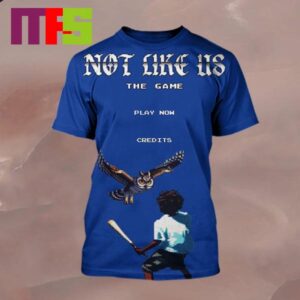 Not Like Us Game Kendrick Lamar Track Into A Video Game All Over Print Shirt