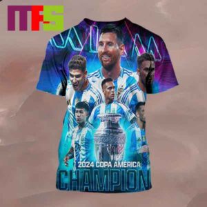 Official Argentina Are 2024 Champions Copa America Win Second Copa America In Row All Over Print Shirt