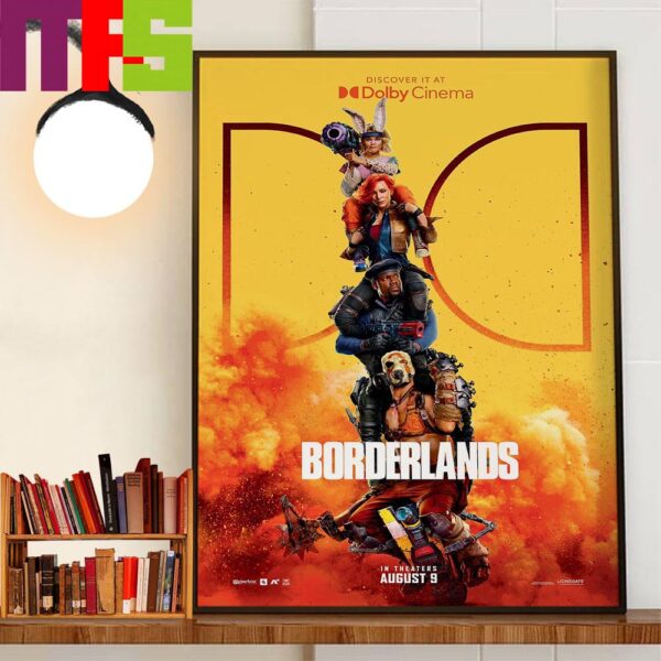 Official Dolby Cinema Poster Borderlands In Theaters August 9th 2024 Decor Wall Art Poster Canvas