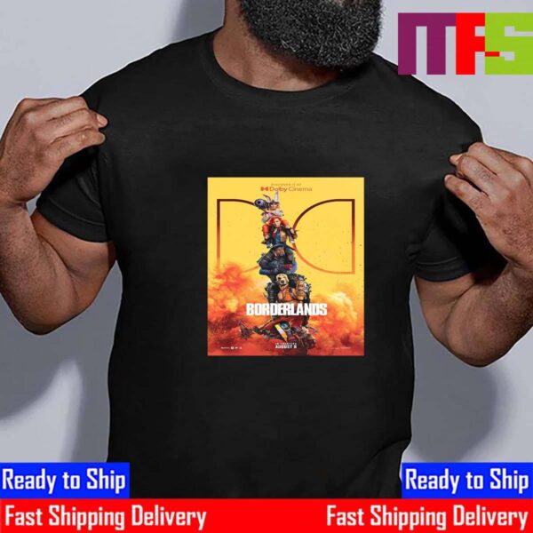 Official Dolby Cinema Poster Borderlands In Theaters August 9th 2024 Essential T-Shirt