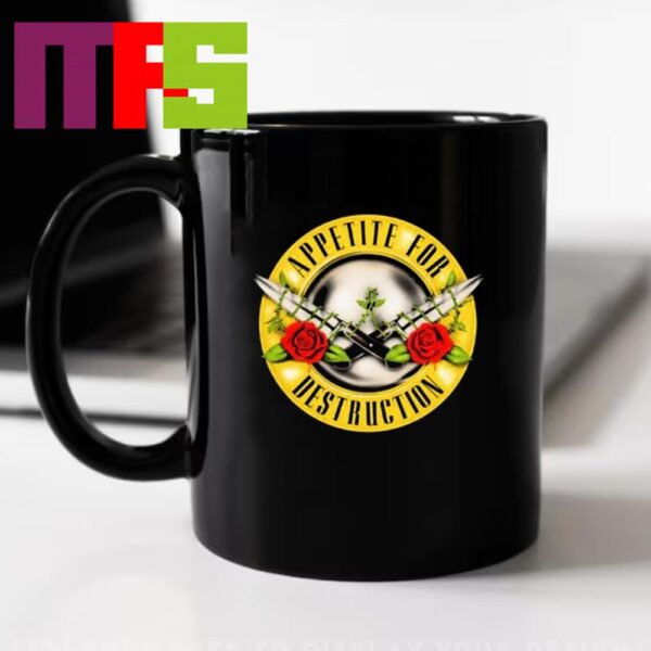 Official Guns N Roses Appetite For Destruction Knives 2024 Ceramic Mug