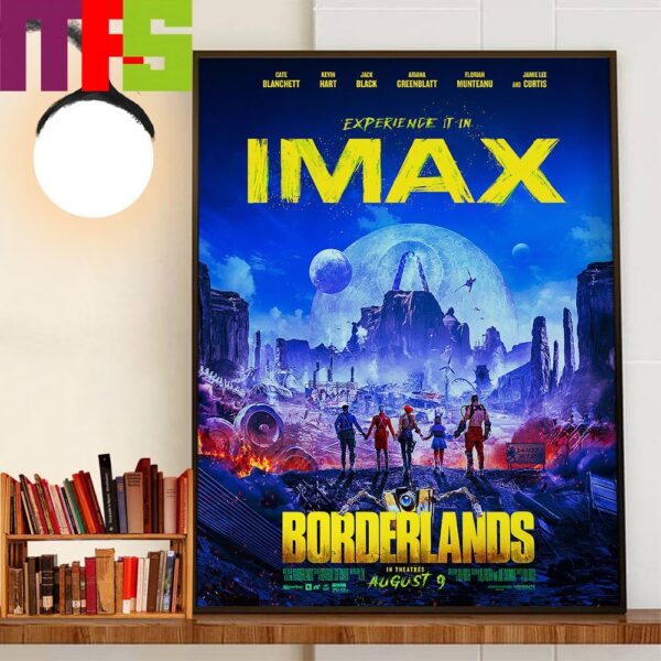 Official Imax Poster Borderlands In Theaters August 9th 2024 Decor Wall Art Poster Canvas