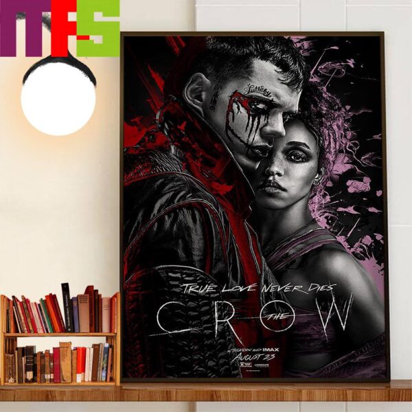 Official Imax Poster The Crow True Love Never Dies In Theaters August 23rd 2024 Decor Wall Art Poster Canvas