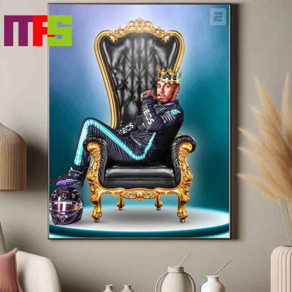 Official Lewis Hamilton Mercedes-AMG PETRONAS F1 Team Winners 2024 The British Grand Prix Home Decor Poster Canvas