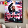 Lewis Hamilton 2024 The British Grand Prix Winner Mercedes AMG F1 British GP Formula 1 Home Decor Poster Canvas