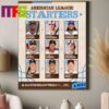 Zack Wheeler Philadelphia Phillies Second MLB All Star Selection 2024 All Star Game Home Decor Poster Canvas