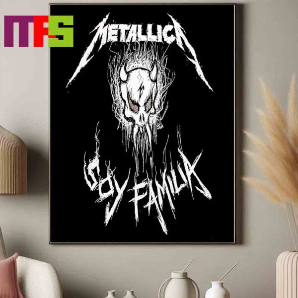 Official Metallica In Madrid Spain 2024 M72 World Tour M72 Madrid On July 12th And 14th Home Decor Poster Canvas