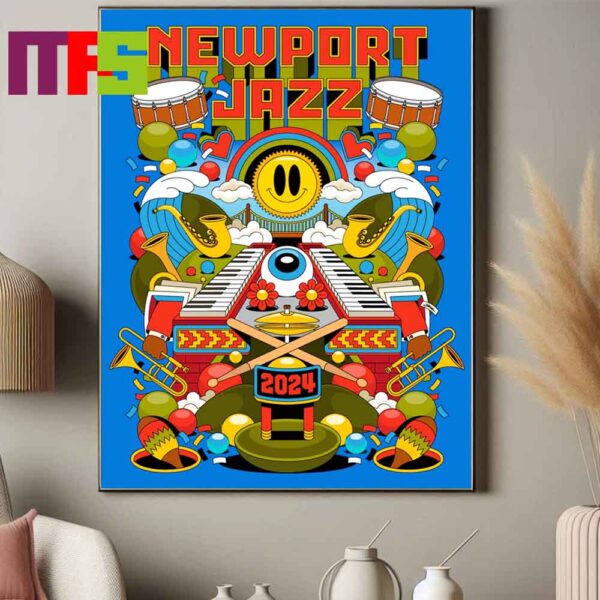 Official Newport Jazz Festival 2024 At Fort Adams State Park In Newport Rhode Island 2024 On August 2nd 4th Home Decor Poster Canvas