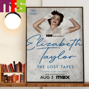 Official Poster Elizabeth Taylor The Lost Tapes A Legend In Her Own Words New Documentary On HBO Original Decor Wall Art Poster Canvas