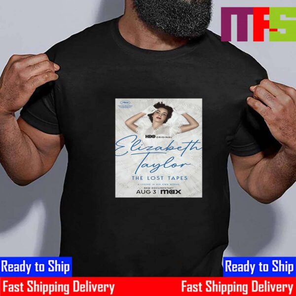 Official Poster Elizabeth Taylor The Lost Tapes A Legend In Her Own Words New Documentary On HBO Original Essential T-Shirt