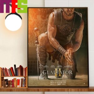 Official Poster Gladiator II Movie Release Novenber 22nd 2024 Wall Decor Poster Canvas Official Poster Gladiator II Movie Release Novenber 22nd 2024 Wall Decor Poster Canvas