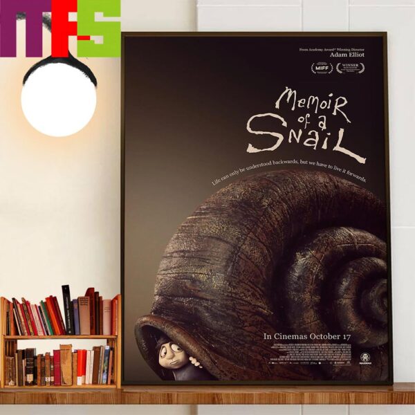 Official Poster Memoir Of A Snail Of Adam Elliot Wall Decor Poster Canvas