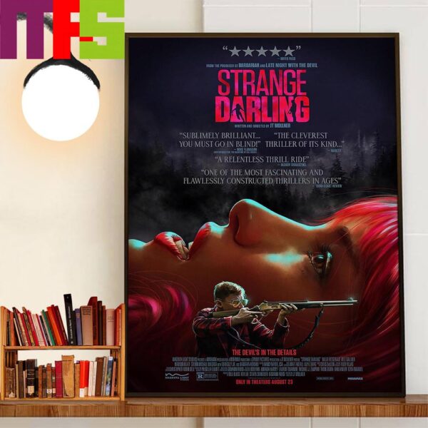 Official Poster Strange Darling With Starring Willa Fitzgerald Kyle Gallner Barbara Hershey And Ed Begley Jr Wall Decor Poster Canvas