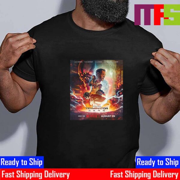 Official Poster Terminator Zero Releasing August 29th 2024 On Netflix Essential T-Shirt