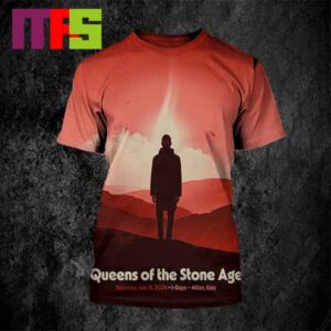 Official Queens Of The Stone Age At Milan Italy On July 6th 2024 QOTSA All Over Print