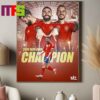 Official Spain Are UEFA Euro 2024 Champions Beat England To Be Winners Euro Champions 2024 Campeons Vamos Espana Home Decor Poster Canvas