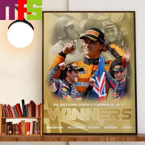 Oscar Piastri Becomes The Fifth Australian To Win A Formula 1 Grand Prix At Hungarian GP Decor Wall Art Poster Canvas