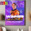 Oscar Piastri McLaren F1 Team  Winner Hungarian GP 2024 Wins The Fifth Australian To Win A Formula 1 Grand Prix Home Decor Poster Canvas