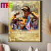 Oscar Piastri McLaren F1 Team  Winner Hungarian GP 2024 Wins His First Grand Prix Home Decor Poster Canvas