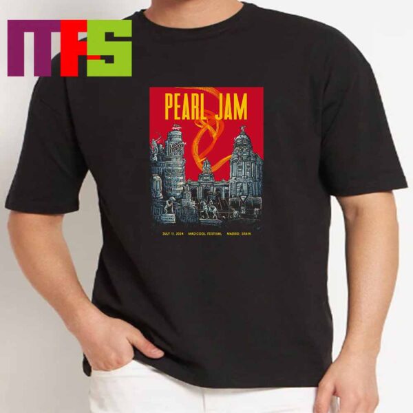 Pearl Jam In Madrid Spain Mad Cool Festival 2024 On July 11th Essential T-Shirt