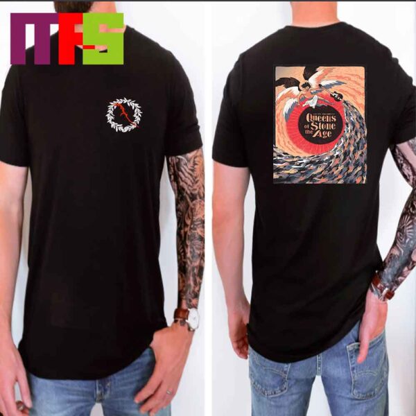 Queens Of The Stone Age At Rome Italy Roma Summer Fest 2024 On July 4th QOTSA Two Sided T-Shirt