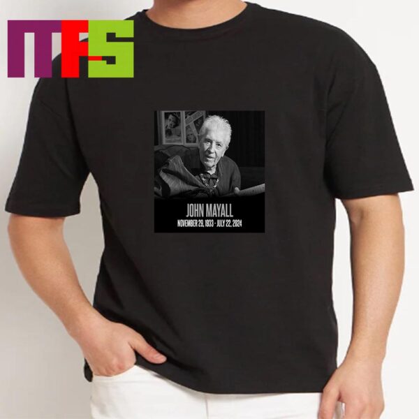 Rip John Mayall Legendary Pioneer Of British Blues Dies Aged 90 Classic T-Shirt