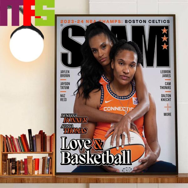 SLAM 251 Cover Love And Basketball Alyssa Thomas and DeWanna Bonner Decor Wall Art Poster Canvas