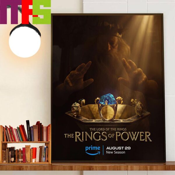 Seven Rings For The Dwarf Lords The Lord Of The Rings The Rings Of Power On Prime Official Poster Decor Wall Art Poster Canvas