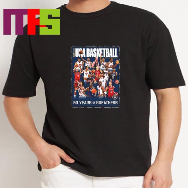 Slam Present USA Basketball Cover Is Celebrating 50 Years Of History Classic T-Shirt