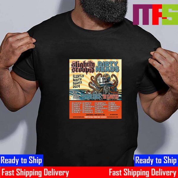 Slightly Stoopid Slightly Dirty Summer Tour 2024 With Special Guests Dirty Heads Common Kings And The Elovaters Essential T-Shirt