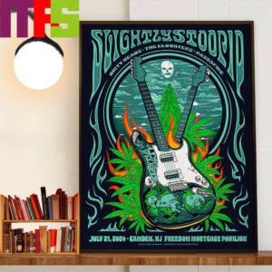 Slightly Stoopid Slightly Dirty Summer Tour At Freedom Mortgage Pavilion Camden NJ July 21st 2024 Decor Wall Art Poster Canvas