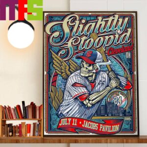 Slightly Stoopid Slightly Dirty Summer Tour At Jacobs Pavilion Cleveland Ohio July 11st 2024 Decor Wall Art Poster Canvas