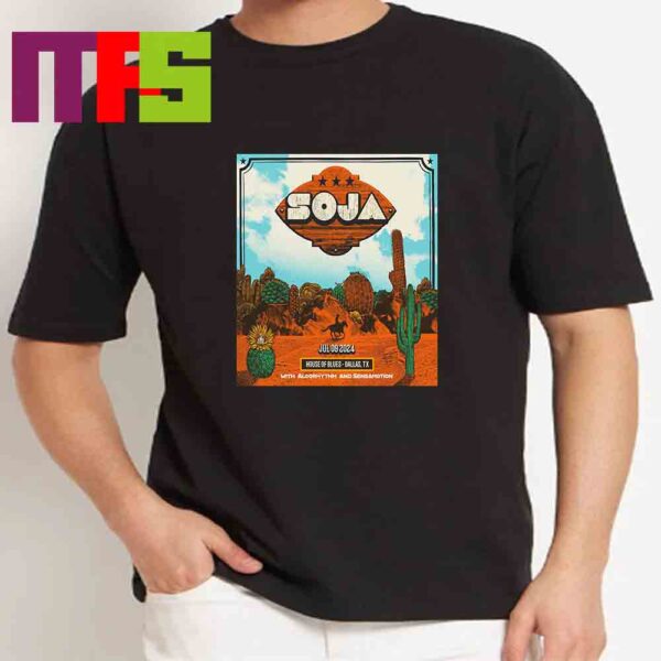 Soja Summer Tour In House Of Blues Dallas Texas On July 9th 2024 Essential T-Shirt