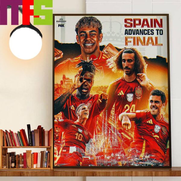 Spain Advances To The UEFA Euro 2024 Final Wall Decor Poster Canvas