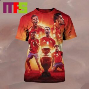 Spain Are UEFA Euro 2024 Champions Beat England To Be Winners Euro Champions 2024 Campeons Vamos Espana All Over Print Shirt
