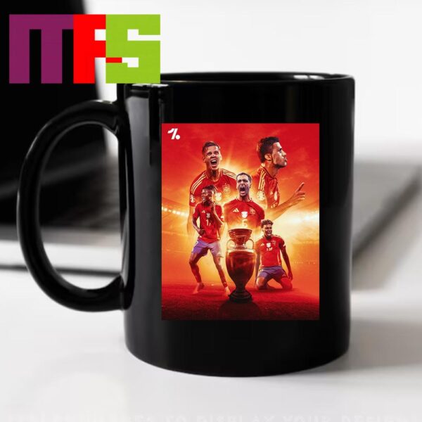 Spain Are UEFA Euro 2024 Champions Beat England To Be Winners Euro Champions 2024 Campeons Vamos Espana Coffee Mug