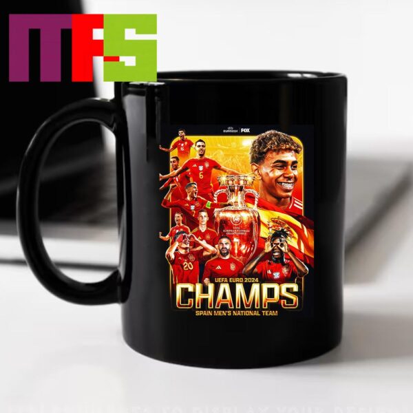 Spain Are UEFA Euro 2024 Champions Beat England To Be Wins Euro 2024 Champions Campeons Vamos Espana Coffee Mug