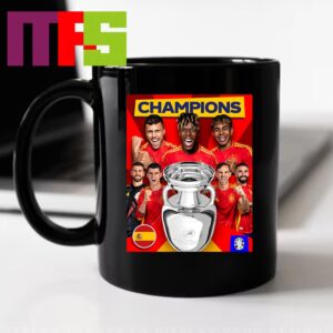 Spain Are UEFA Euro Champions 2024 Beat England To Be Wins Euro Champions 2024 Vamos Espana Campeons Coffee Mug