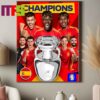 Spain Are UEFA Euro Champions 2024 Beat England To Be Wins 2024 Euro Champions Campeons Vamos Espana Home Decor Poster Canvas