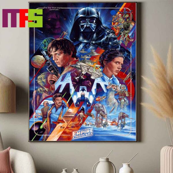 Star Wars The Empire Strikes Back The Saga Continues Timed Edition Home Decor Poster Canvas