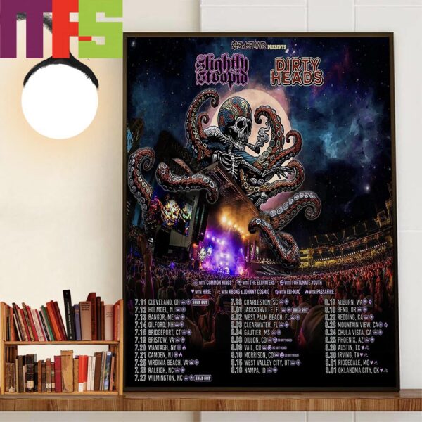 Summer Is Heating Up Slightly Stoopid 2024 The Slightly Dirty Tour Decor Wall Art Poster Canvas