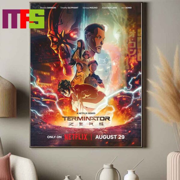 Terminator Zero A Netflix Series On Judgement Day August 29th Ghost In The Shell Home Decor Poster Canvas